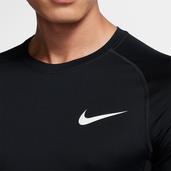 【現貨】NIKE PRO DRY 男裝 短袖 慢跑 訓練 緊身 排汗 乾爽 輕盈 黑【運動世界】 BV5632-010 product thumbnail 5