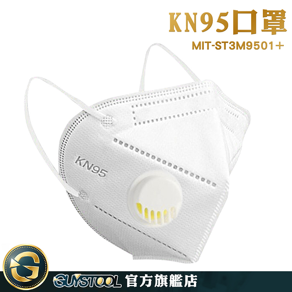 GUYSTOOL 折疊口罩 魚嘴口罩 口罩支撐架 ST3M9501+ 拋棄式口罩 獨立包裝 人體工學設計 白色口罩