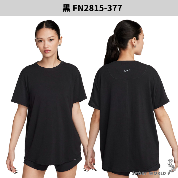 Nike 短袖上衣 女裝 排汗 反光 綠/黑【運動世界】FN2815-325/FN2815-377 product thumbnail 5