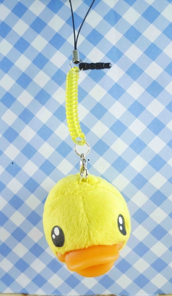 【震撼精品百貨】B.Duck_黃色小鴨~手機吊飾-耳機防塵塞-大頭造型