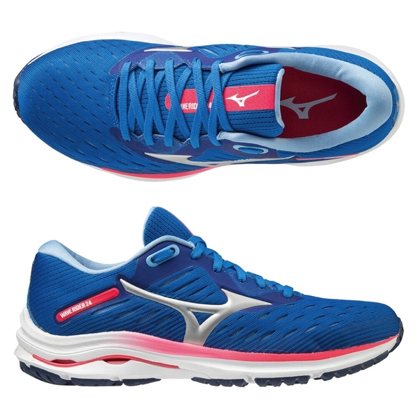 MIZUNO WAVE RIDER 24 男鞋 慢跑 路跑 一般型 避震 穩定 柔軟 藍【運動世界】J1GC200320 product thumbnail 2