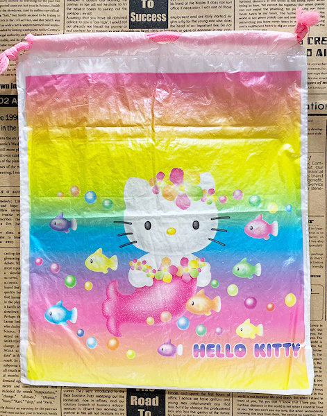 【震撼精品百貨】Hello Kitty 凱蒂貓~HELLO KITTY日本SANRIO三麗鷗KITTY縮口袋/購物袋-美人魚*43790