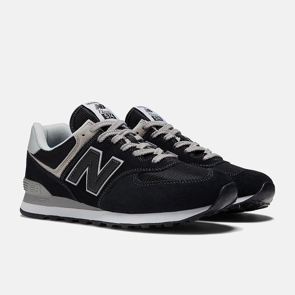 NEW BALANCE 休閒鞋 574 情侶鞋 黑 D楦 麂皮 復古 運動鞋 ML574EVB