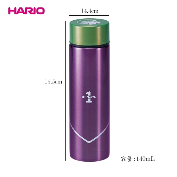 HARIO X Evangelion 2021聯名款 不鏽鋼隨身EVA魔法瓶 140mL 新世紀福音戰士 初號機 2號機 product thumbnail 7