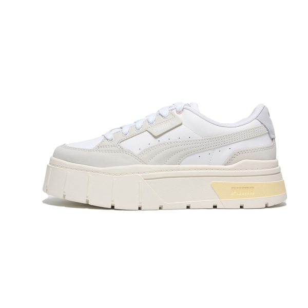 PUMA 休閒鞋 MAYZE STACK LUXE WNS 白灰 奶油 增高 厚底鞋 女 38985303 product thumbnail 4