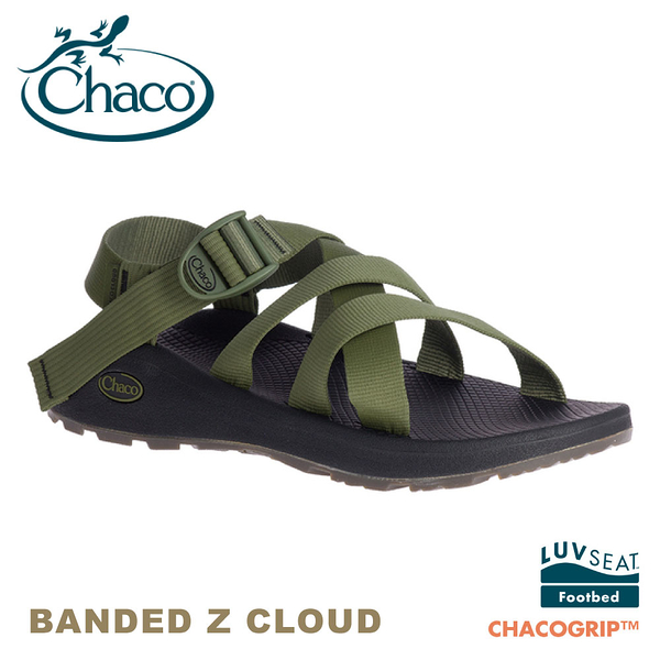 【CHACO 美國 男 BANDED Z CLOUD涼鞋《綠意苔原》】CH-BLM01HH26/運動涼鞋