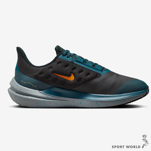 Nike 男鞋 慢跑鞋 防潑水 Winflo 9 Shield 黑藍綠【運動世界】DM1106-002 product thumbnail 3