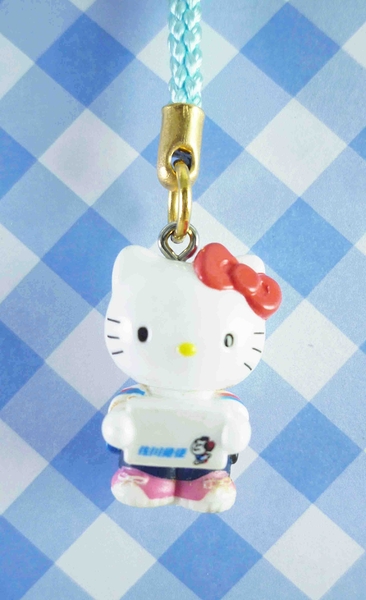 【震撼精品百貨】Hello Kitty 凱蒂貓~限定版手機吊飾-佐川急便(藍繩)
