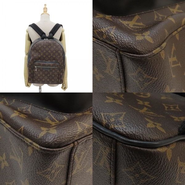 【二手名牌BRAND OFF】LOUIS VUITTON LV 路易威登 棕色 原花帆布 Josh 經典 後背包 銀扣 M41530 product thumbnail 8