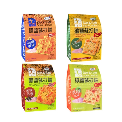 正哲礦蘇打餅系列(胡椒蕎麥/三寶海苔/香辣百匯/香椿)(380G/包)【愛買】 product thumbnail 2