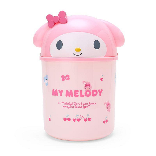 【震撼精品百貨】My Melody_美樂蒂~日本SANRIO三麗鷗 美樂蒂掀蓋式造型垃圾桶-大臉款*79858