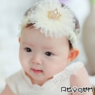 熱銷 韓版 新款 皇冠珍珠 網紗 寶寶髮帶 嬰兒頭飾 幼兒童頭帶