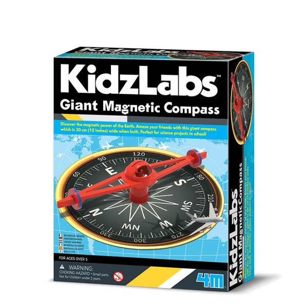 《4M科學探索》Giant Magnetic Compass 磁力大羅盤 / JOYBUS玩具百貨