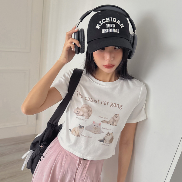 LULUS/kitty cat短版貓咪T恤３色【A01240252】 product thumbnail 2