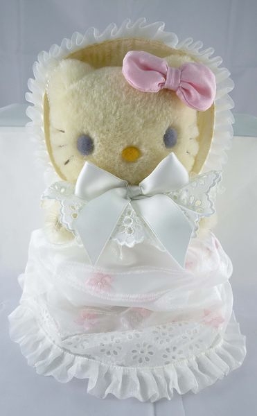 【震撼精品百貨】Hello Kitty 凱蒂貓~HERMANN Teddy ORIGINAL®限量253/350絨毛娃娃玩偶『蕾絲Baby』