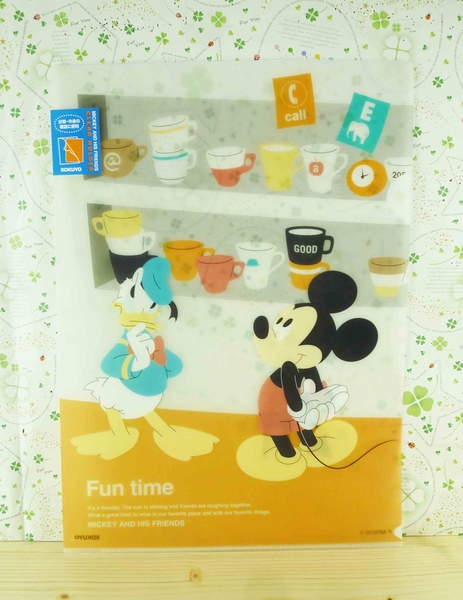 【震撼精品百貨】Micky Mouse_米奇/米妮 ~L行文件夾-Fun Time#18921