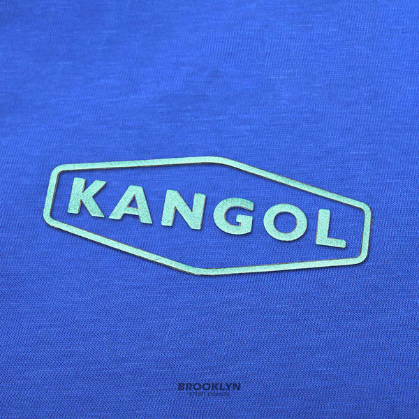 KANGOL 短袖 短T 中性 涼感 藍 金屬感LOGO (布魯克林) 6225101894 product thumbnail 3