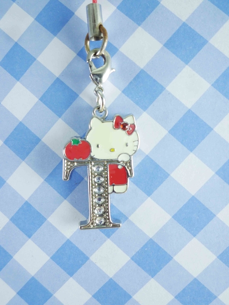 【震撼精品百貨】Hello Kitty 凱蒂貓~KITTY手機吊飾-KITTY英文字母造型-T