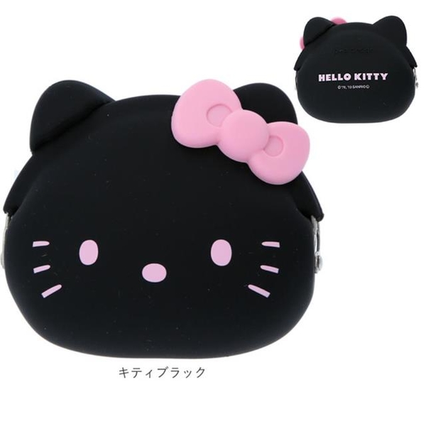 小禮堂 Hello Kitty 矽膠扣型零錢包 p+g design (大臉款) product thumbnail 3