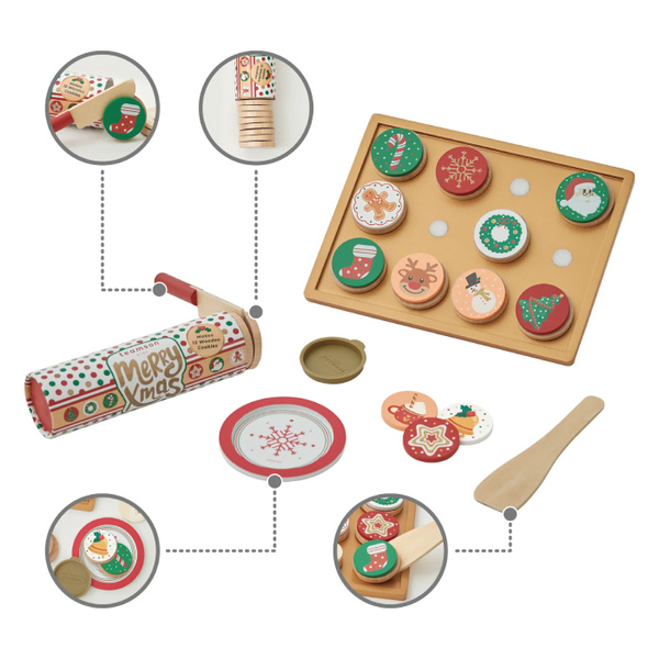 Teamson 小廚師木製切切樂聖誕餅乾遊戲組|家家酒|聖誕禮物 product thumbnail 5
