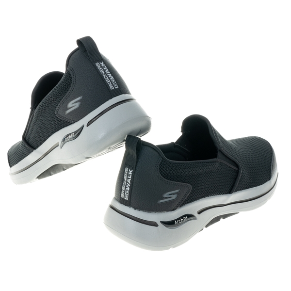 Skechers 健走鞋 Go Walk Arch Fit-Conference 男 深灰 套入式 216260BKGY 休閒鞋 product thumbnail 4