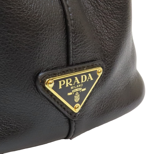 【二手名牌BRAND OFF】PRADA 普拉達 黑色 牛皮 兩用包 product thumbnail 7