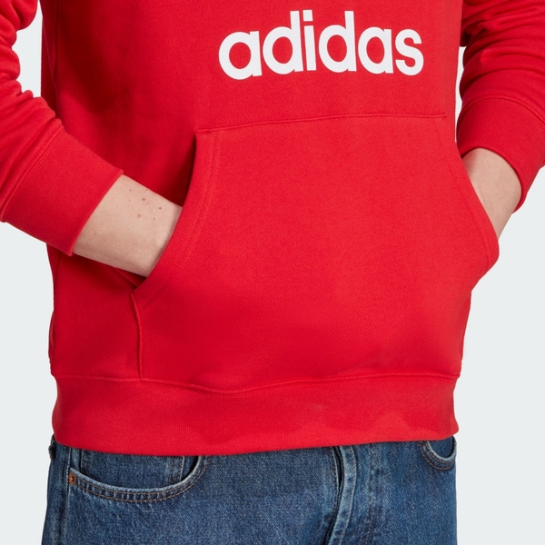 adidas 愛迪達 TREFOIL HOODY 男款 紅色 帽T 長袖上衣 運動 三葉草 亞規 IM4497 product thumbnail 5