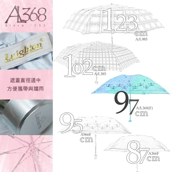 雨傘 陽傘 萊登傘 抗UV 蝴蝶骨 雨水不易沾手 防風抗斷 銀膠 Leotern (銀灰) product thumbnail 9