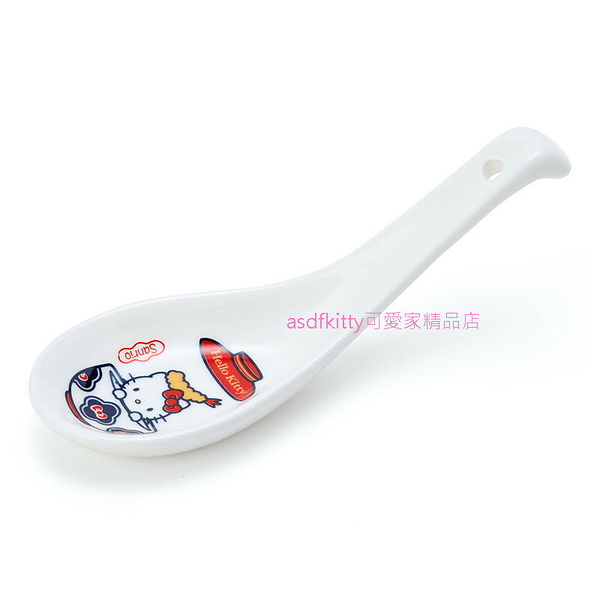 asdfkitty*KITTY中國風陶瓷湯匙-日本正版商品