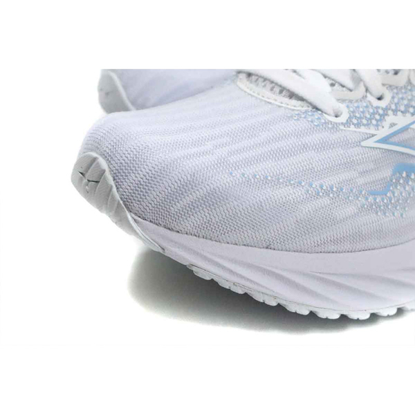 Mizuno WAVE RIDER 27 SW 美津濃 慢跑鞋 運動鞋 白/淺藍 女鞋 超寬楦 J1GD230676 no235 product thumbnail 7