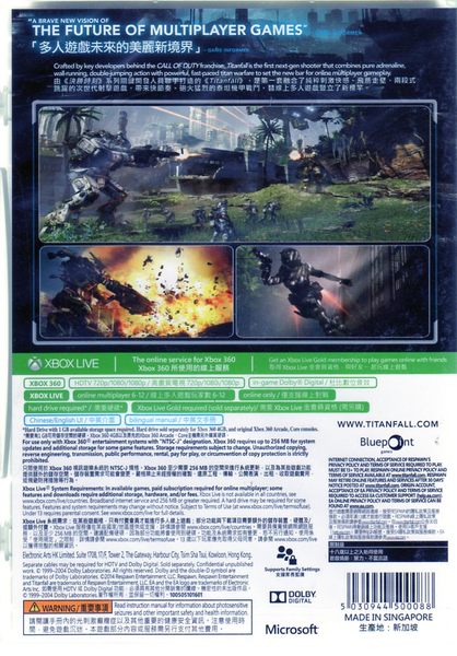 【玩樂小熊】現貨中 XBOX360 遊戲 神兵泰坦 TitanFall 中英文合版
