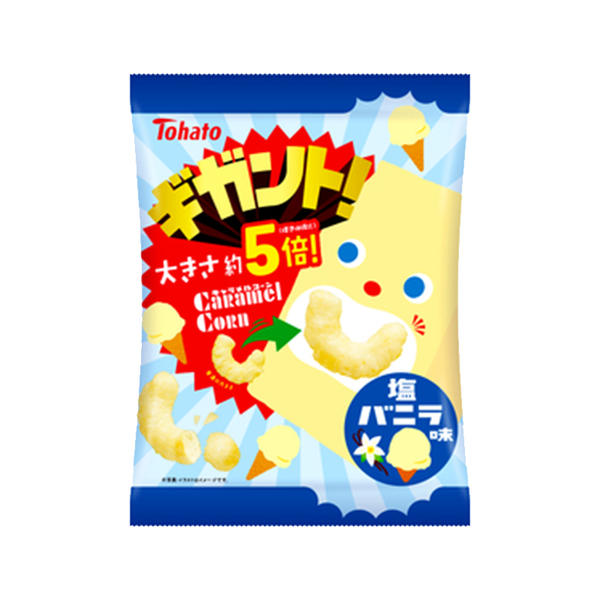 【豆嫂】日本零食 TOHATO 東鳩 巨無霸 鹽香草焦糖玉米脆菓(88g) product thumbnail 2