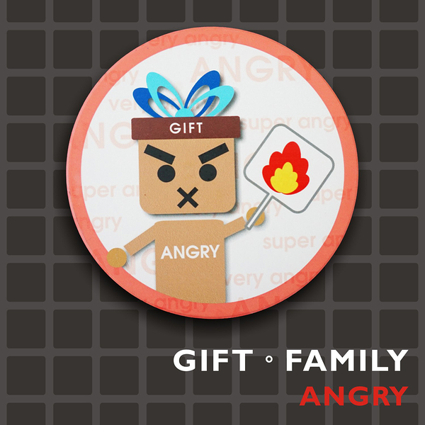 GIFT FAMILY-ANGRY◎陶瓷吸水杯墊-設計款-【Fruit Shop】
