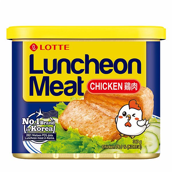 韓國 LOTTE 樂天 雞肉午餐肉(原味)340g【小三美日】空運禁送 DS021082 product thumbnail 2