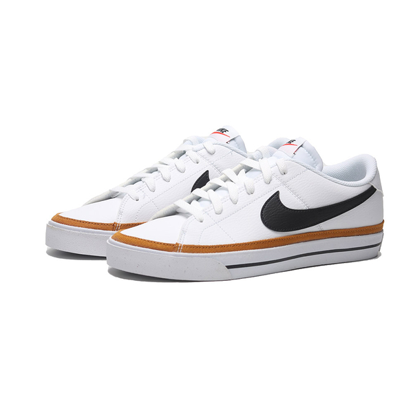 NIKE 休閒鞋 COURT LAGACY 白黑 咖啡 復古 皮革 男 DH3162-100