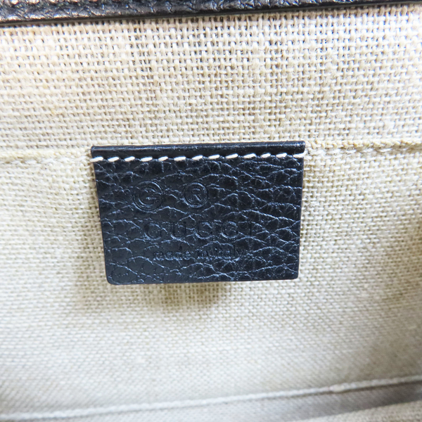 【二手名牌BRAND OFF】GUCCI 古馳 黑色 牛皮 Interlocking G 單肩包 510304 product thumbnail 7