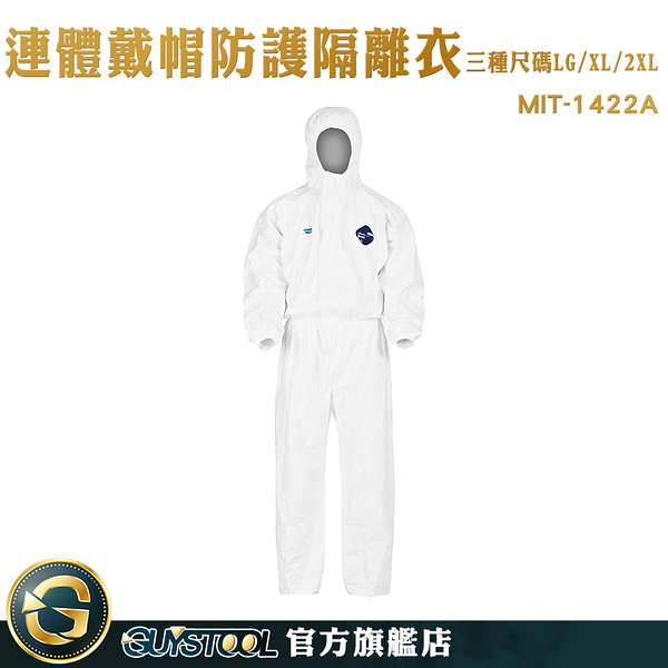 GUYSTOOL 粉塵防護 防塵服 杜邦防護衣 MIT-1422A 防疫服 批發廠商 疫情防護專用 防護裝備