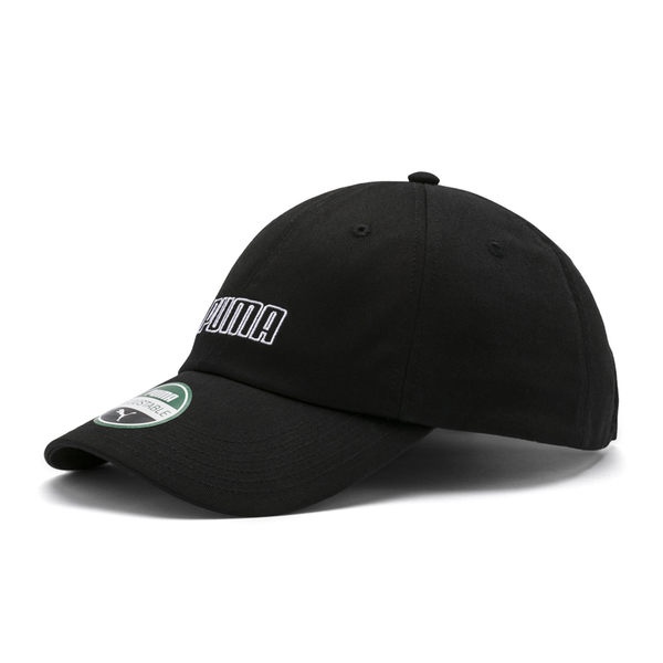 Puma Logo 運動帽 老帽 黑色 遮陽帽 六分割帽 6-Panel Cap 經典棒球帽 運動帽 電繡 02209501