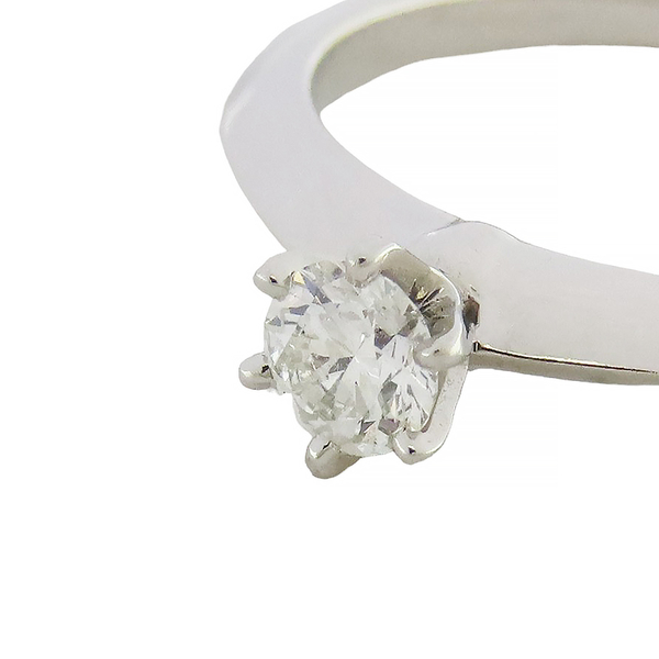 【二手名牌BRAND OFF】Tiffany & Co 蒂芬妮 Tiffany Setting 0.22CT 鑽石 PT950 鉑金戒指 product thumbnail 9