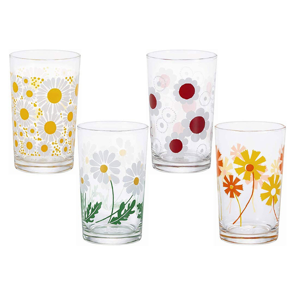 日本ADERIA 昭和復古花朵水杯-共4款《WUZ屋子》昭和 復古 花朵 水杯 杯