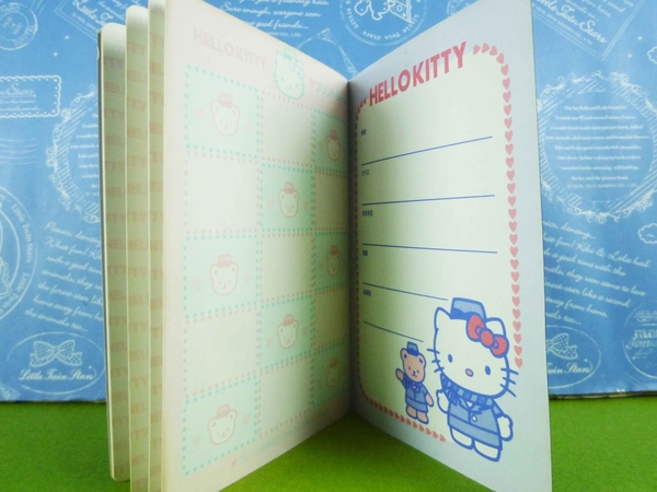 【震撼精品百貨】Hello Kitty 凱蒂貓~旅行筆記本~藍色【共1款】 product thumbnail 5