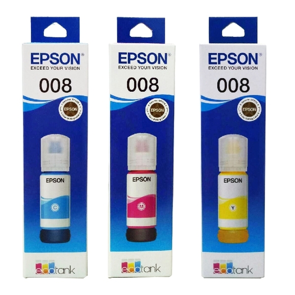 EPSON 008 T06G 原廠墨瓶 三彩一組 適用適用L15160 L6490 product thumbnail 2