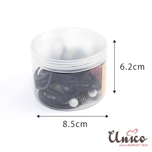 UNICO 韓版百變組合12件髮圈橡皮筋組合盒裝-B product thumbnail 5