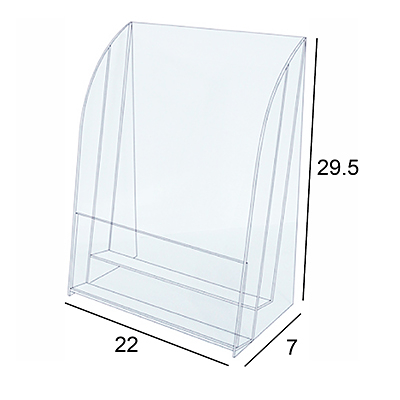 Life 徠福 NO.1215 A4二層壓克力型錄架/目錄架/展示架 22x7x29.5cm