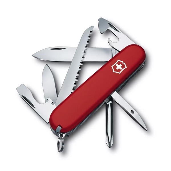 【Victorinox 瑞士維氏】瑞士刀 HIKER 13用刀-紅(1.4613)
