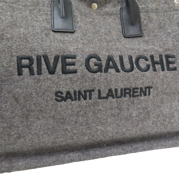 【二手名牌BRAND OFF】SAINT LAURENT YSL 聖羅蘭 灰色 布面 牛皮 RIVE GAUCHE 托特包 509415 product thumbnail 6