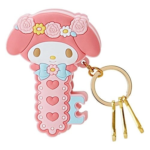 【震撼精品百貨】My Melody_美樂蒂~Sanrio 美樂蒂可夾式造型鑰匙圈(玫瑰愛心)#14723