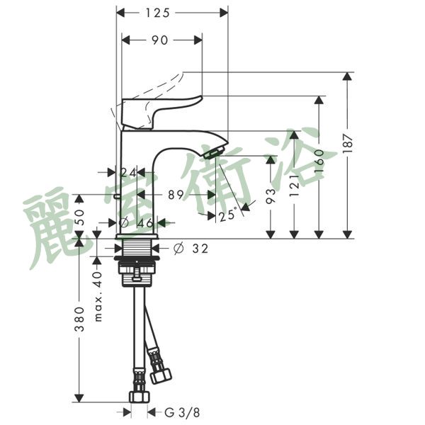 【麗室衛浴】 德國 HANSGROHE Metris 單槍面盆龍頭 31088 product thumbnail 3