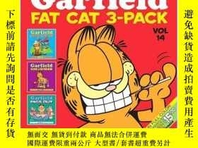 二手書博民逛書店加菲貓英文原版漫畫罕見Garfield Fat Cat 14Y3