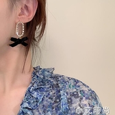 絲絨秋冬蝴蝶結耳環氣質韓國網紅耳釘女2020年新款潮高級感耳飾